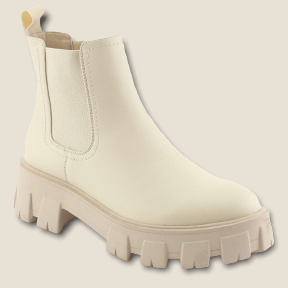 1 Left! Nature Breeze Mack-02 Black Slip On Platform Combat Lug Boot 10 - Picture 5 of 5